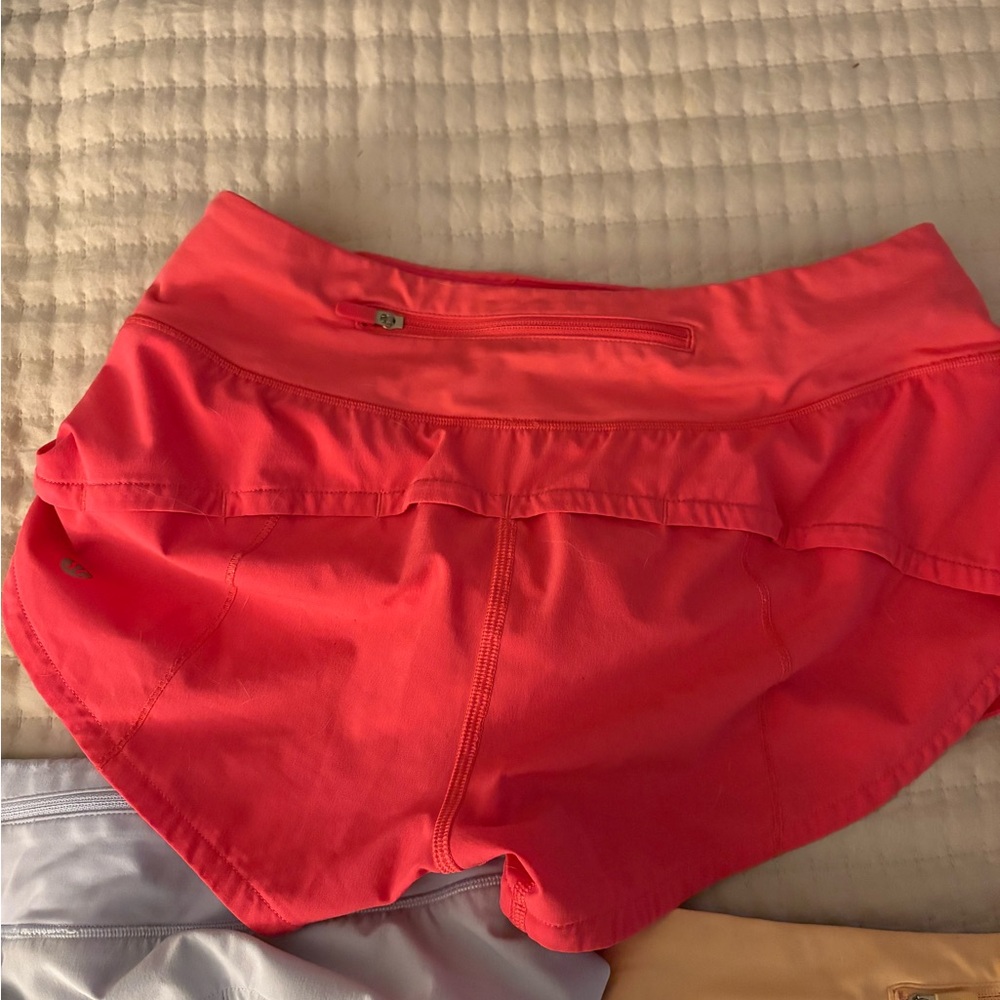 Lululemon Athletica Pink Athletic Shorts Lightweight Moisture-Wicking